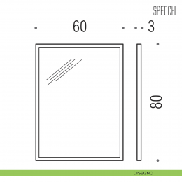 Specchio rettangolare con cornice acciaio Colombo Design Fashion Mirrors 80x60 cm 2