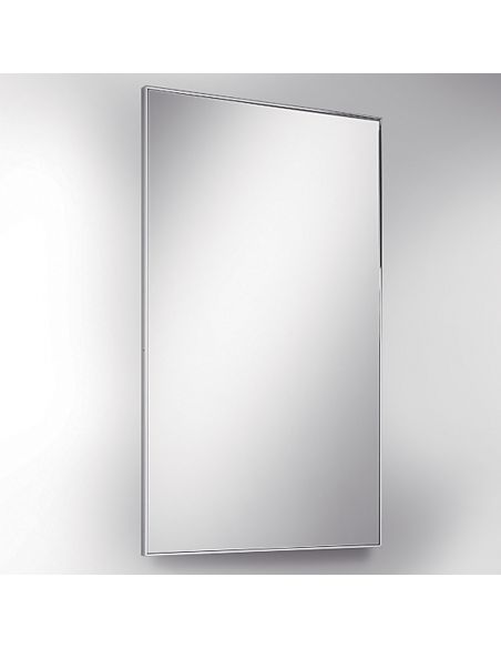 Specchio rettangolare con cornice acciaio Colombo Design Fashion Mirrors 100x60 cm