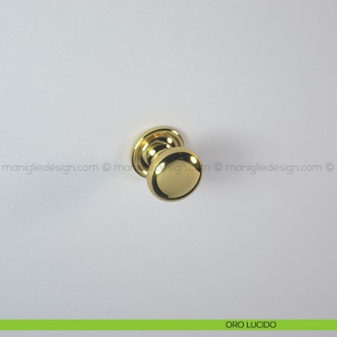 Pomello per mobile Confalonieri LIB0014 oro lucido