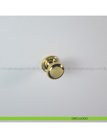Pomello per mobile Confalonieri LIB0014 oro lucido