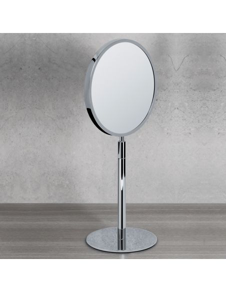 Specchio ingranditore da appoggio 3x Colombo Design regolabile in altezza