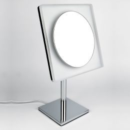 Specchio ingranditore da appoggio 3x con luce LED Colombo Design