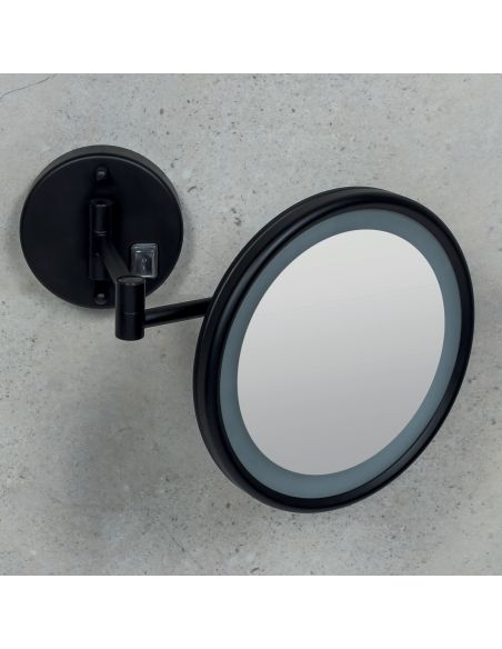 Specchio ingranditore a muro 3x con luce LED Colombo Design B9954