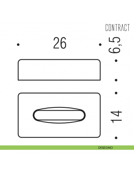Porta fazzoletti in ABS cromato Colombo Design Contract-Comunità disegno