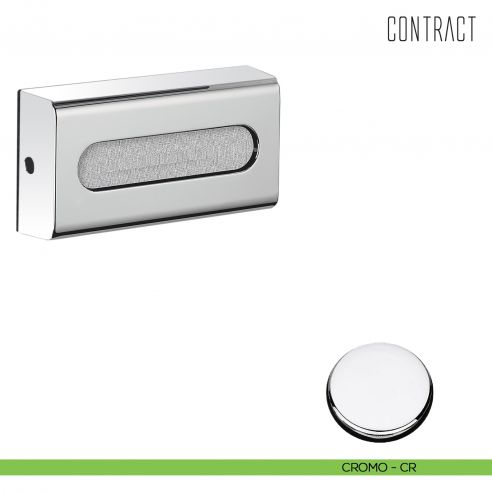 Porta fazzoletti in ABS cromato Colombo Design Contract-Comunità cromo