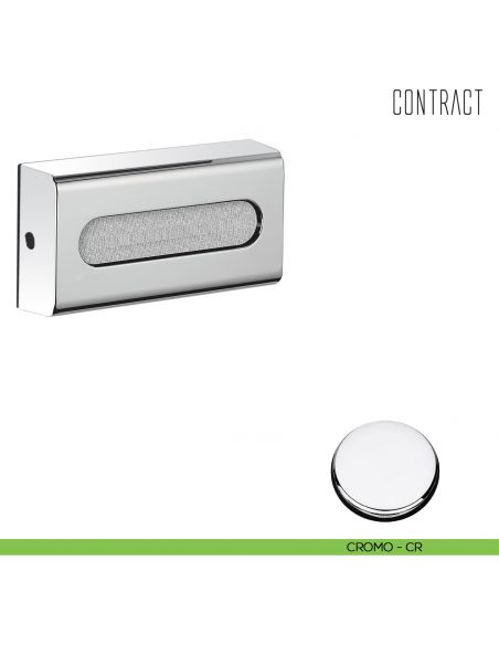 Porta fazzoletti in ABS cromato Colombo Design Contract-Comunità cromo