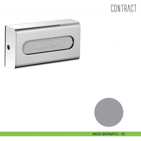 Porta fazzoletti in ABS cromato Colombo Design Contract-Comunità inox satinato