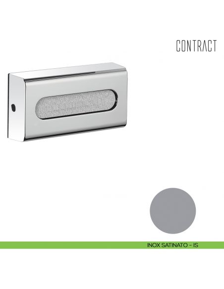 Porta fazzoletti in ABS cromato Colombo Design Contract-Comunità inox satinato