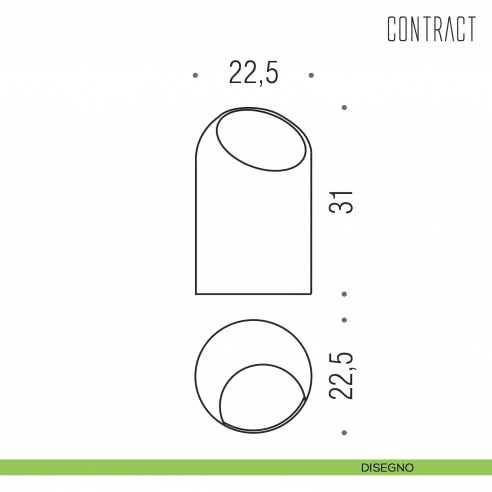 Cestino gettacarte in ABS Colombo Design Contract-Comunità disegno