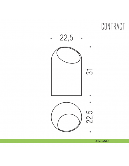 Cestino gettacarte in ABS Colombo Design Contract-Comunità disegno
