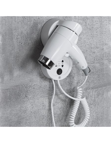 Asciugacapelli da parete con presa per rasoio 110/220V Colombo Design B9970