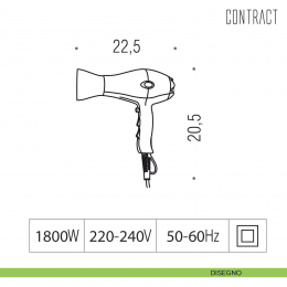 Asciugacapelli 1800W Colombo Design B9971 2