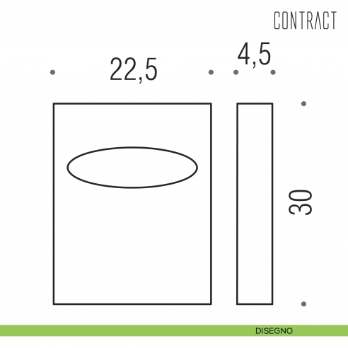 Distributore carta copriwater monouso Colombo Design B9972 disegno
