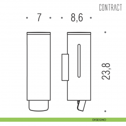 Spandisapone in acciaio inox Colombo Design Contract-Comunità B9979N 2