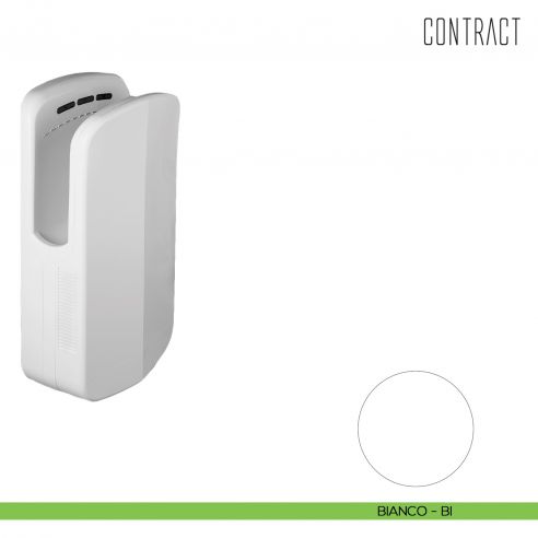 Asciugamani elettrico eco-jet ad inserimento verticale delle mani Colombo Design Contract-Comunità B9981 bianco