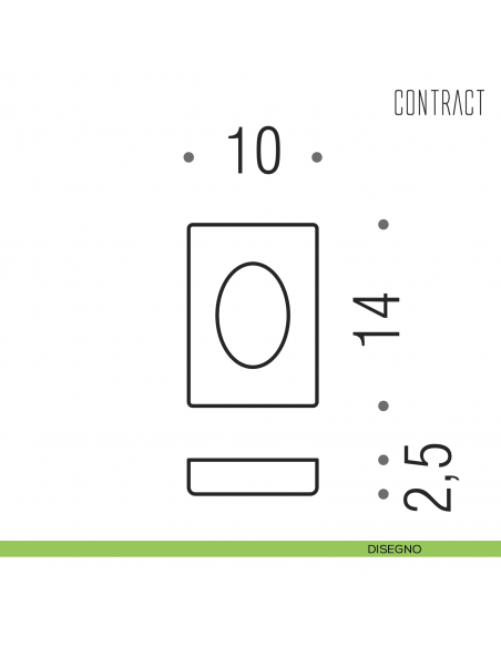 Porta sacchetti igenici Colombo Design Contract-Comunità B9982 disegno