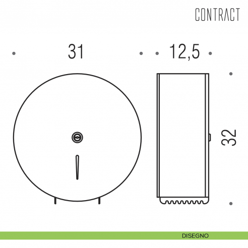 Distributore carta igienica Colombo Design Contract-Comunità disegno