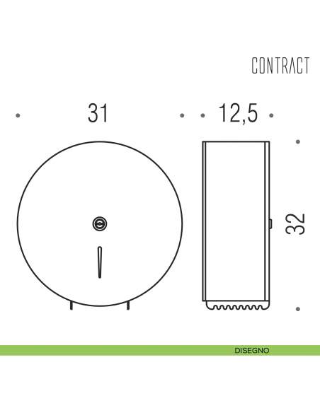 Distributore carta igienica Colombo Design Contract-Comunità disegno