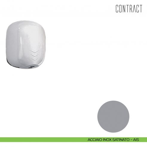 Asciugamani per elevata affluenza ad alta velocità Colombo Design Contract-Comunità B9984 acciaio satinato