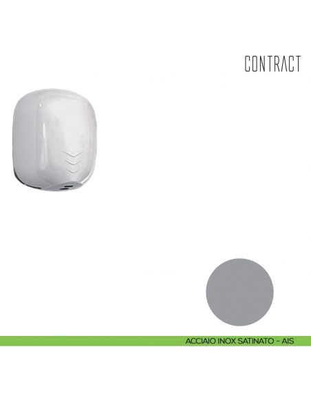 Asciugamani per elevata affluenza ad alta velocità Colombo Design Contract-Comunità B9984 acciaio satinato