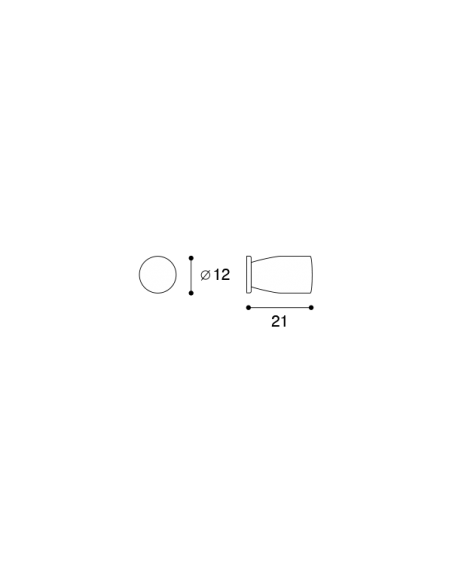 Pomello per mobile Confalonieri MB00934 disegno