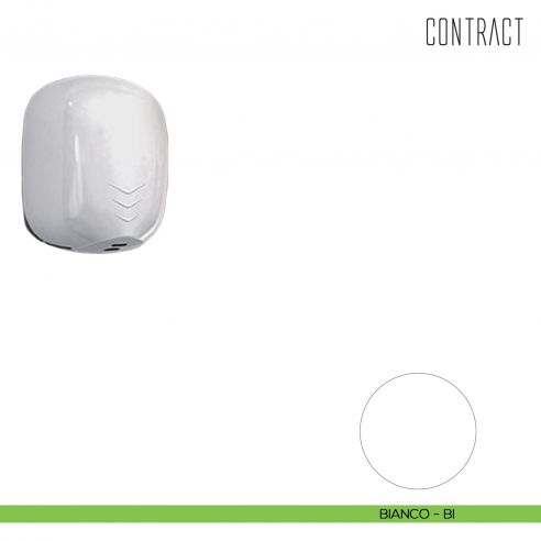 Asciugamani per elevata affluenza ad alta velocità Colombo Design Contract-Comunità B9984 bianco