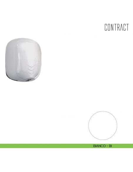 Asciugamani per elevata affluenza ad alta velocità Colombo Design Contract-Comunità B9984 bianco