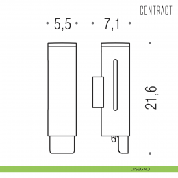 Spandisapone in acciaio inox Colombo Design Contract-Comunità B9986N 2