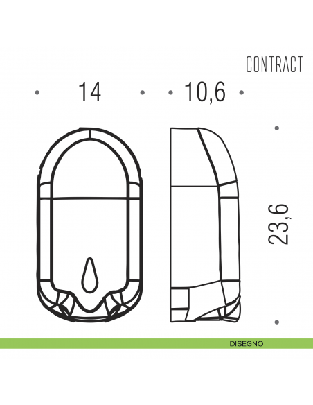 Distributore elettronico di sapone e gel igienizzante touchless Colombo Design Contract-Comunità B9987 disegno