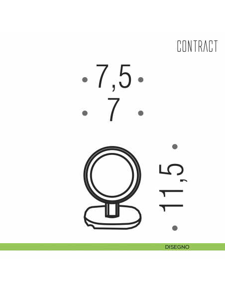 Supporto a muro ad anello per asciugacapelli Fit Colombo Design Contract-Comunità disegno