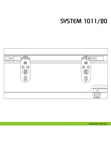 Disegno retro anta singola Koblenz System 1011/20