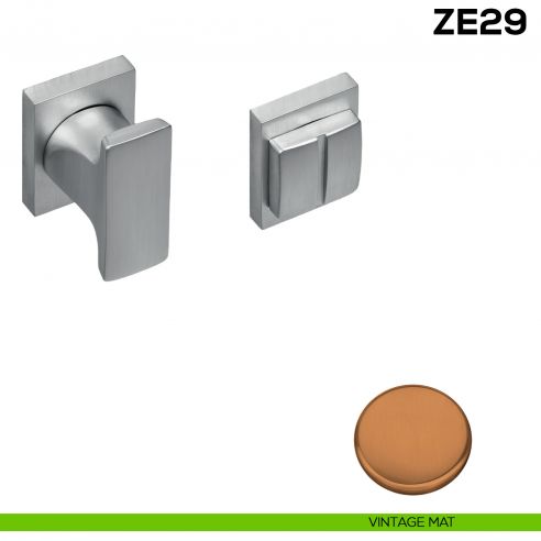 Nottolino per porta Zero Evolution Colombo Design ZE29 BZG/0 con rosetta minimale - VINTAGE mat