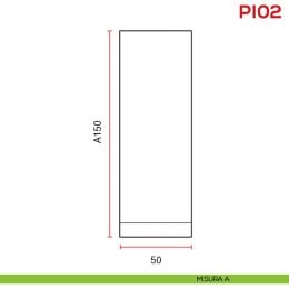 Piedino rotondo per mobile regolabile in ABS PI 02 Mital 2