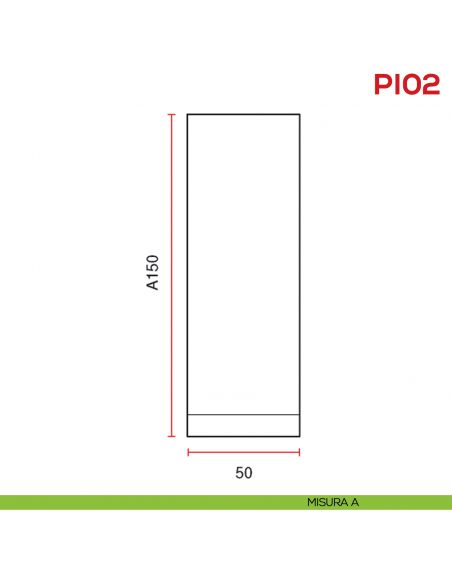 Piedino rotondo per mobile regolabile in ABS PI 02 Mital - misura A