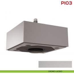 Piedino basso quadrato per mobile regolabile in ABS PI 03 Mital 2