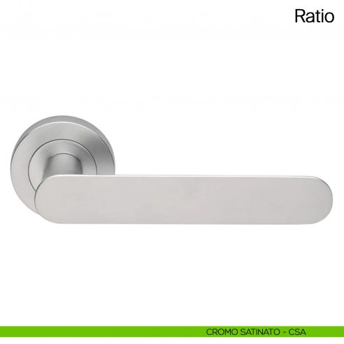 Maniglia per porta Ratio Manital cromato satinato