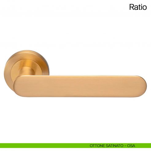Maniglia per porta Ratio Manital ottone satinato