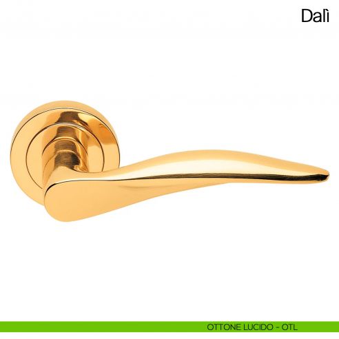 Maniglia per porta Dalì Manital ottone lucido