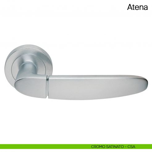 Maniglia per porta Atena Manital cromato satinato