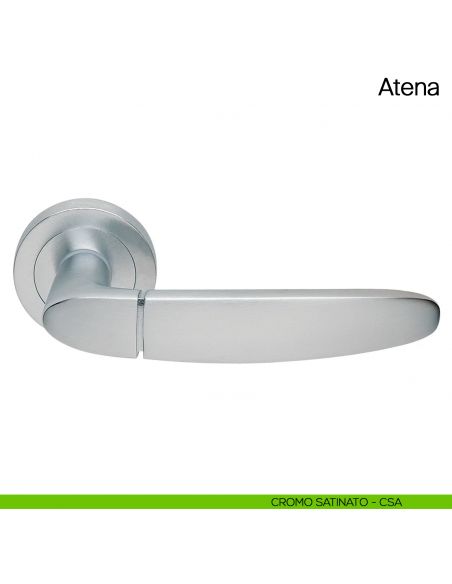 Maniglia per porta Atena Manital cromato satinato