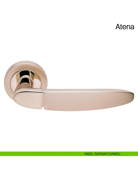 Maniglia per porta Atena Manital nikel satinato/nikel