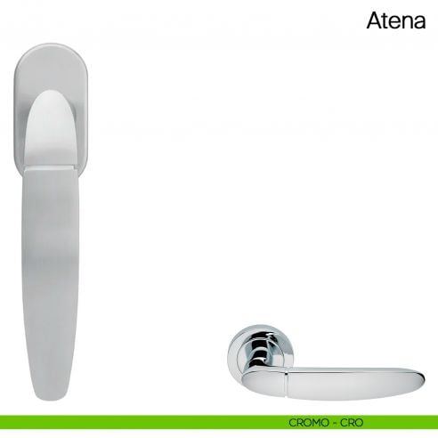 Maniglia martellina DK per finestra Atena Manital cromato