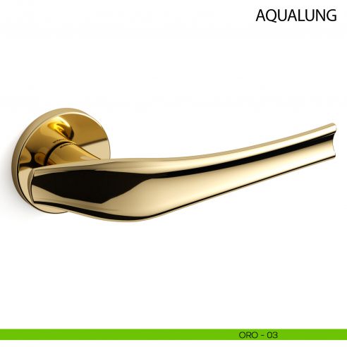 Maniglia per porta Aqualung Mandelli - oro - 03