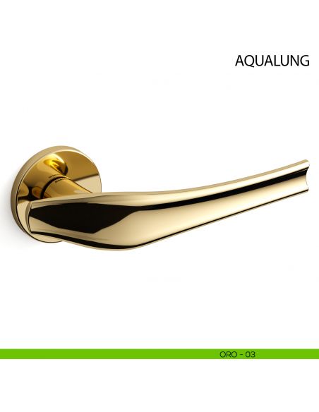 Maniglia per porta Aqualung Mandelli - oro - 03