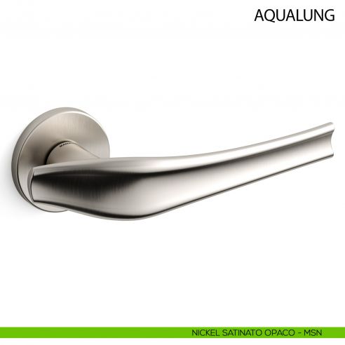 Maniglia per porta Aqualung Mandelli - nickel satinato - MSN
