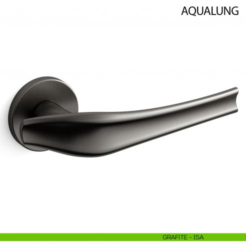 Maniglia per porta Aqualung Mandelli - grafite - 15A