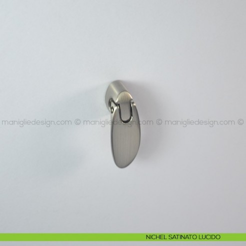 Pomello a ciondolo per mobile Confalonieri MB00997 nichel satinato lucido