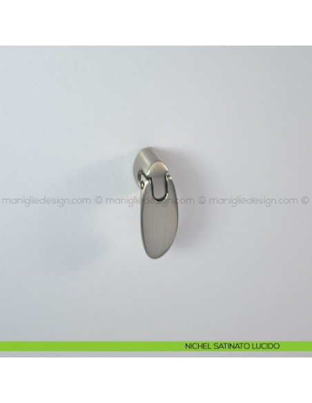 Pomello a ciondolo per mobile Confalonieri MB00997 nichel satinato lucido