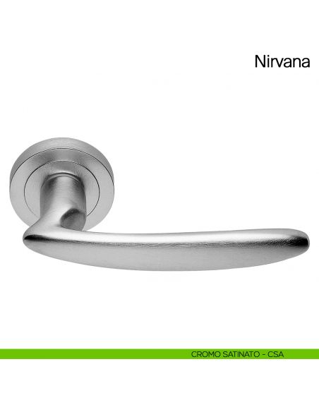 Maniglia per porta Nirvana Manital cromato satinato