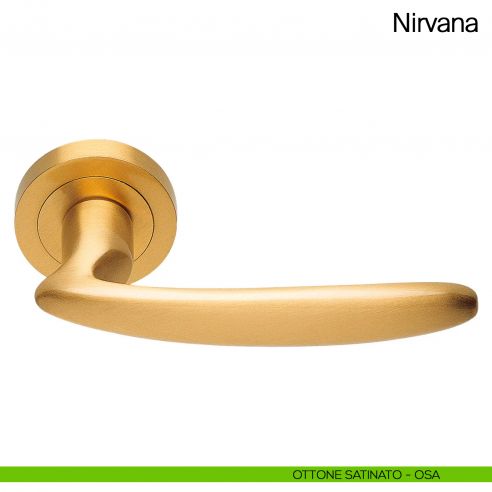 Maniglia per porta Nirvana Manital ottone satinato